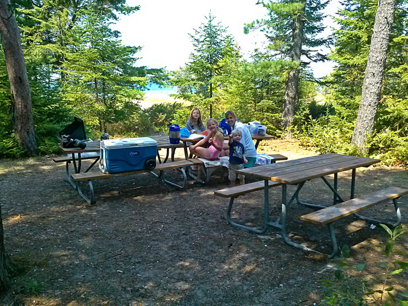 lunch at wilderness state park